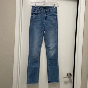 MOTHER- The Mid Rise Dazzler Ankle Fray- We The Animals - 24